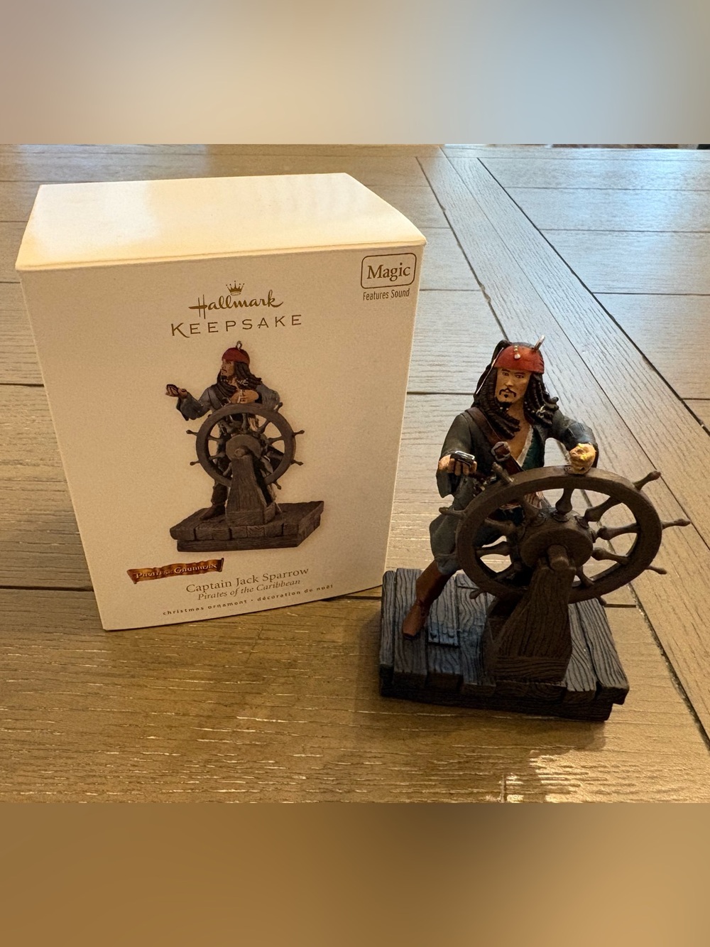 2008 Hallmark keepsake Captain Jack Sparrow Ornament